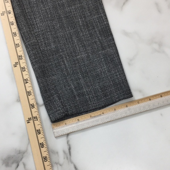 Ann Taylor Gray Trousers Pants Womens 4 Flat Front‎ Belted Slim Tie Belt - Picture 6 of 9